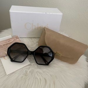 Brand new Chloé CE750S Women's Black Gradient Octagonal Sunglasses